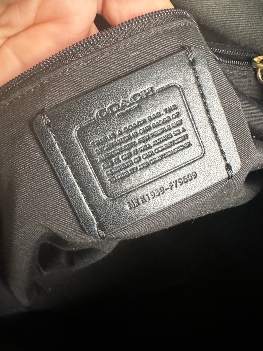 COACH Signature Brown Gallery Tote Bag with Gold Hardware - Picture 13 of 15